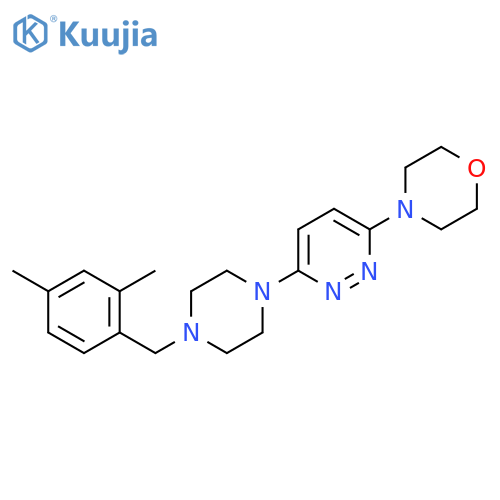 4-(6-{4-[(2,4-Dimethylphenyl)methyl]piperazin-1-yl}pyridazin-3-yl)morpholine structure