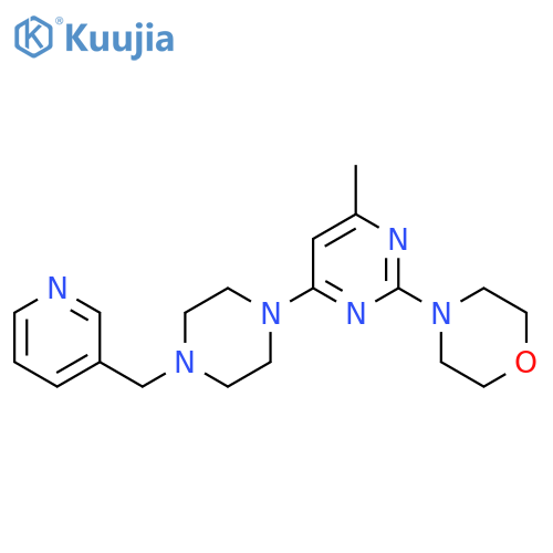 4-(4-Methyl-6-{4-[(pyridin-3-yl)methyl]piperazin-1-yl}pyrimidin-2-yl)morpholine structure