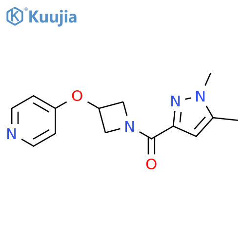 4-{[1-(1,5-dimethyl-1H-pyrazole-3-carbonyl)azetidin-3-yl]oxy}pyridine structure