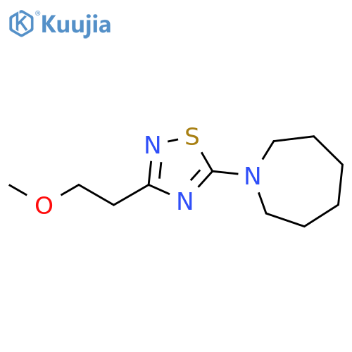 1-[3-(2-methoxyethyl)-1,2,4-thiadiazol-5-yl]azepane structure