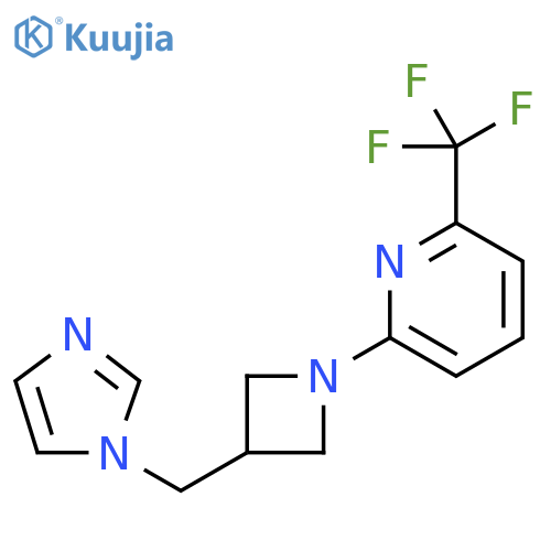 2-{3-(1H-imidazol-1-yl)methylazetidin-1-yl}-6-(trifluoromethyl)pyridine structure