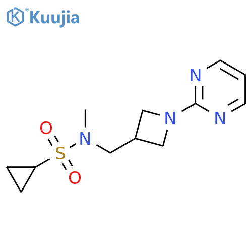 N-methyl-N-{[1-(pyrimidin-2-yl)azetidin-3-yl]methyl}cyclopropanesulfonamide structure
