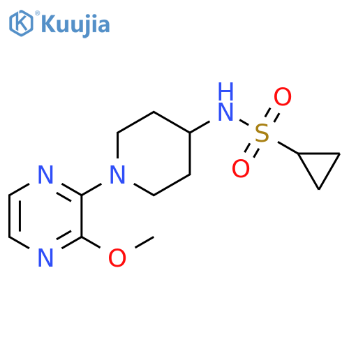 N-[1-(3-methoxypyrazin-2-yl)piperidin-4-yl]cyclopropanesulfonamide structure