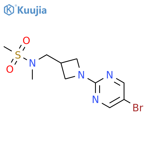 N-{[1-(5-bromopyrimidin-2-yl)azetidin-3-yl]methyl}-N-methylmethanesulfonamide structure