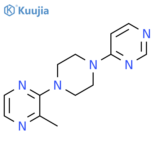 2-methyl-3-[4-(pyrimidin-4-yl)piperazin-1-yl]pyrazine structure