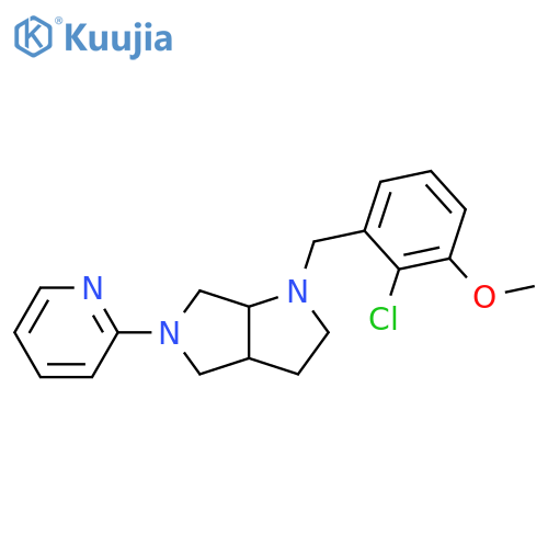 2-{1-[(2-chloro-3-methoxyphenyl)methyl]-octahydropyrrolo[2,3-c]pyrrol-5-yl}pyridine structure
