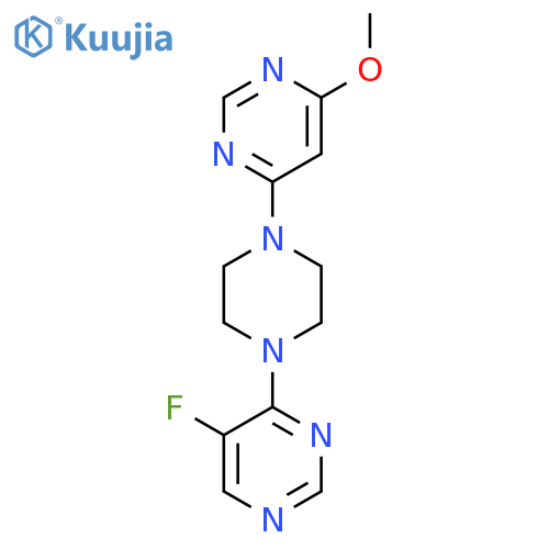 4-[4-(5-Fluoropyrimidin-4-yl)piperazin-1-yl]-6-methoxypyrimidine structure