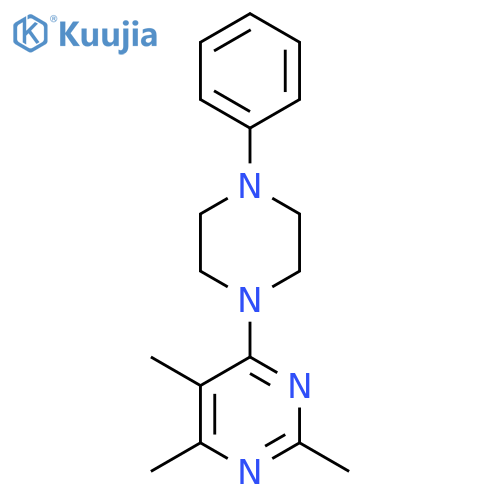 2,4,5-Trimethyl-6-(4-phenylpiperazin-1-yl)pyrimidine structure
