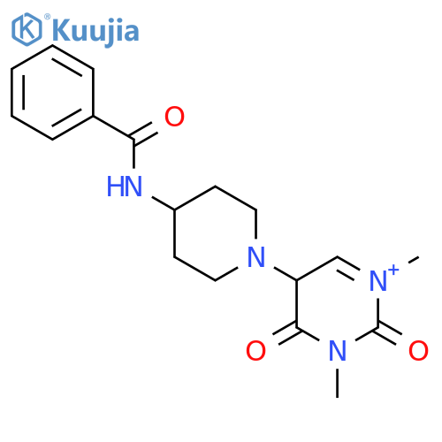 N-[1-(1,3-dimethyl-2,4-dioxo-1,2,3,4-tetrahydropyrimidin-5-yl)piperidin-4-yl]benzamide structure