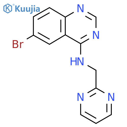 6-bromo-N-[(pyrimidin-2-yl)methyl]quinazolin-4-amine structure