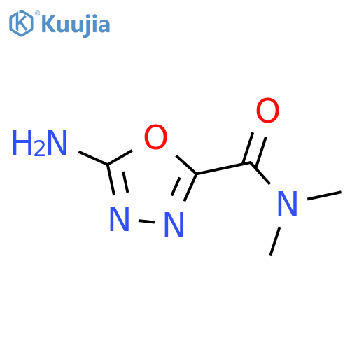 5-Amino-N,N-dimethyl-1,3,4-oxadiazole-2-carboxamide structure