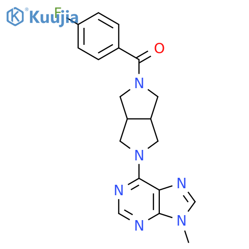 6-[5-(4-fluorobenzoyl)-octahydropyrrolo[3,4-c]pyrrol-2-yl]-9-methyl-9H-purine structure