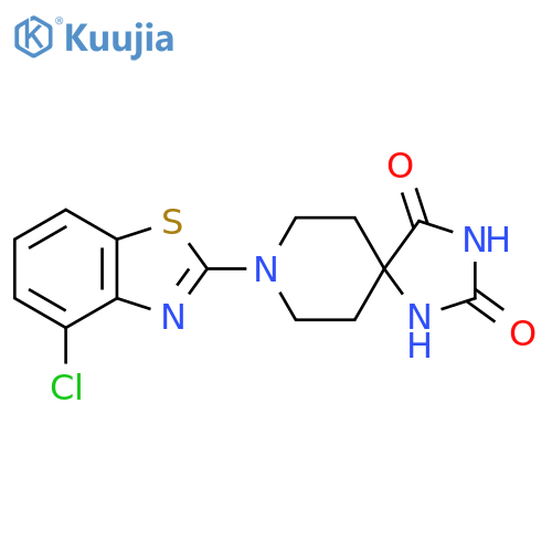 8-(4-Chloro-1,3-benzothiazol-2-yl)-1,3,8-triazaspiro[4.5]decane-2,4-dione structure