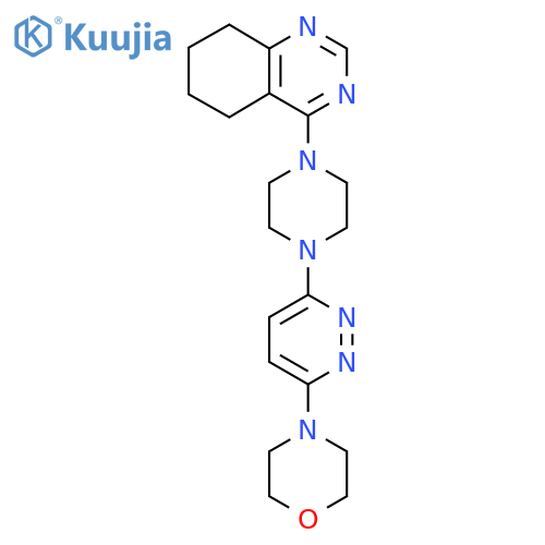 4-{4-[6-(Morpholin-4-yl)pyridazin-3-yl]piperazin-1-yl}-5,6,7,8-tetrahydroquinazoline structure