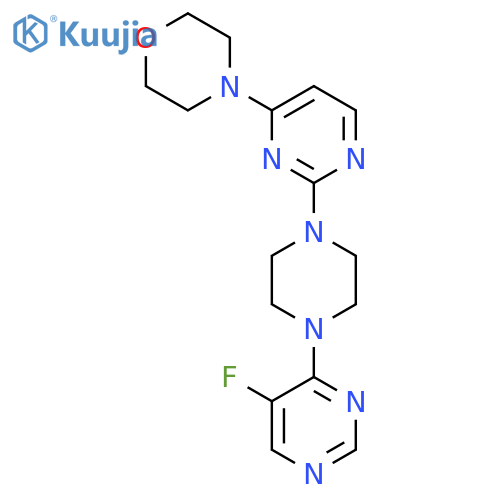 4-{2-[4-(5-Fluoropyrimidin-4-yl)piperazin-1-yl]pyrimidin-4-yl}morpholine structure