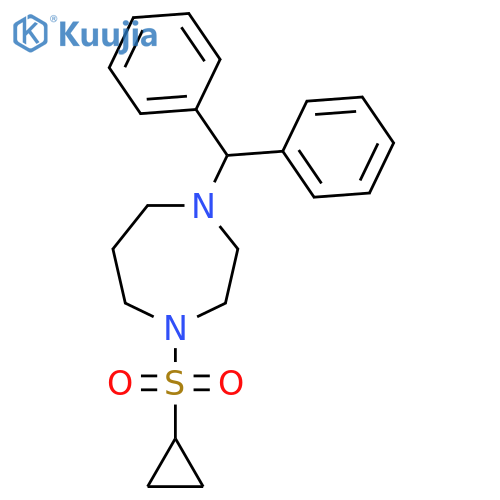 1-(Cyclopropanesulfonyl)-4-(diphenylmethyl)-1,4-diazepane structure
