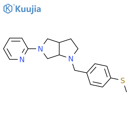 2-(1-{[4-(Methylsulfanyl)phenyl]methyl}-octahydropyrrolo[2,3-c]pyrrol-5-yl)pyridine structure