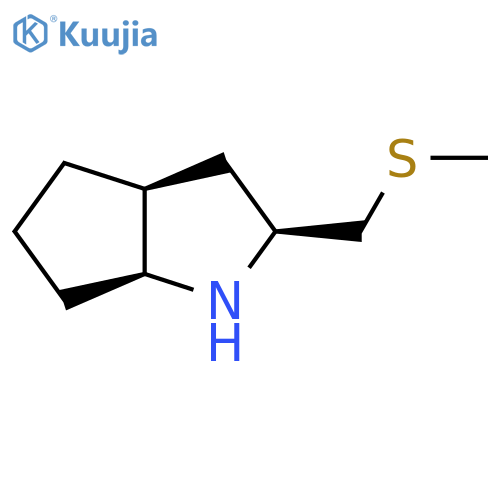 (2S,3aS,6aS)-2-(methylsulfanyl)methyl-octahydrocyclopentabpyrrole structure