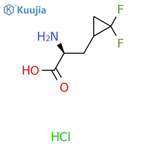 (2S)-2-amino-3-(2,2-difluorocyclopropyl)propanoi c acid hydrochloride structure