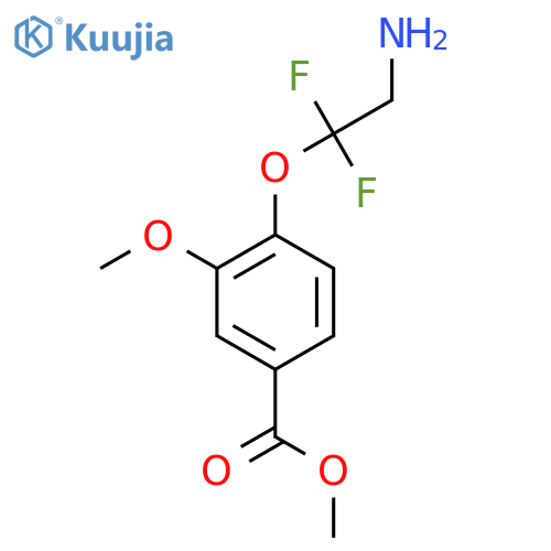 Methyl 4-(2-amino-1,1-difluoroethoxy)-3-methoxybenzoate structure