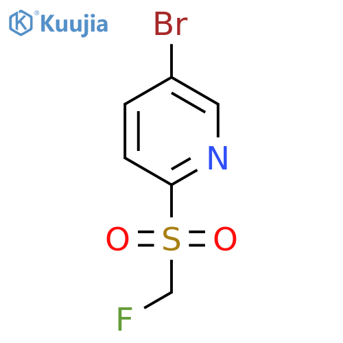 5-bromo-2-fluoromethanesulfonylpyridine structure
