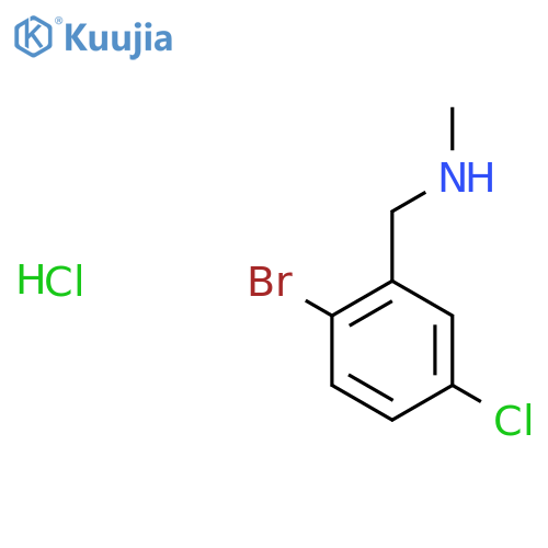 (2-bromo-5-chlorophenyl)methyl(methyl)amine hydrochloride structure