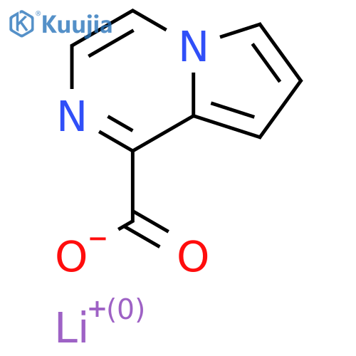 lithium(1+) pyrrolo1,2-apyrazine-1-carboxylate structure