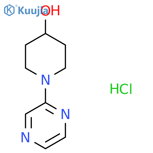 1-(Pyrazin-2-yl)piperidin-4-ol hydrochloride structure