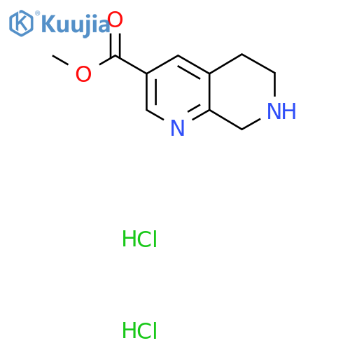 methyl 5,6,7,8-tetrahydro-1,7-naphthyridine-3-carboxylate dihydrochloride structure