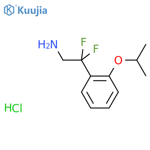 2,2-difluoro-2-2-(propan-2-yloxy)phenylethan-1-amine hydrochloride structure