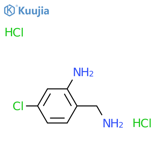 2-(aminomethyl)-5-chloroaniline dihydrochloride structure