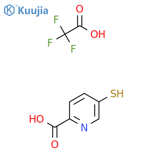 5-sulfanylpyridine-2-carboxylic acid, trifluoroacetic acid structure
