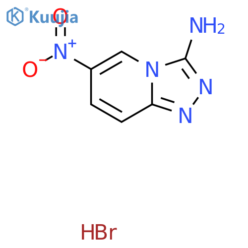 6-nitro-1,2,4triazolo4,3-apyridin-3-amine hydrobromide structure