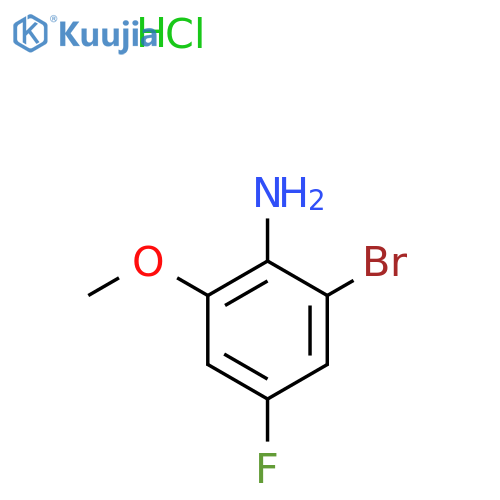 2-bromo-4-fluoro-6-methoxyaniline hydrochloride structure
