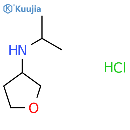 N-(propan-2-yl)oxolan-3-amine hydrochloride structure