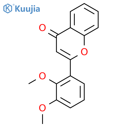 2-(2,3-dimethoxyphenyl)-4H-chromen-4-one structure