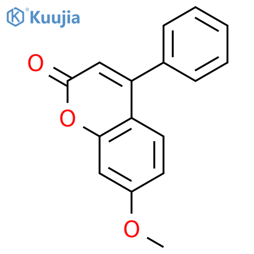 2H-1-Benzopyran-2-one, 7-methoxy-4-phenyl- structure