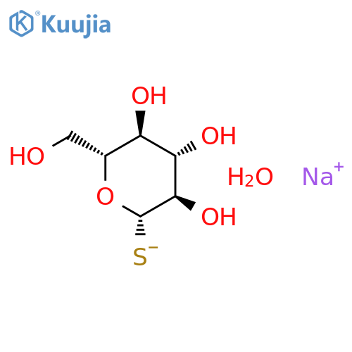 b-D-Thioglucose sodium salt hydrate structure