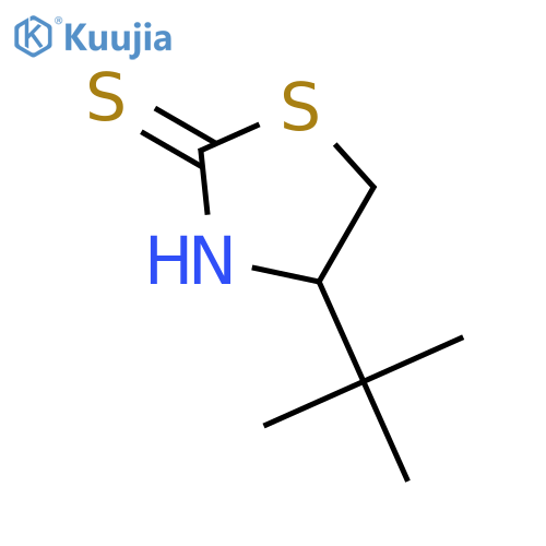2-Thiazolidinethione, 4-(1,1-dimethylethyl)-, (4S)- structure