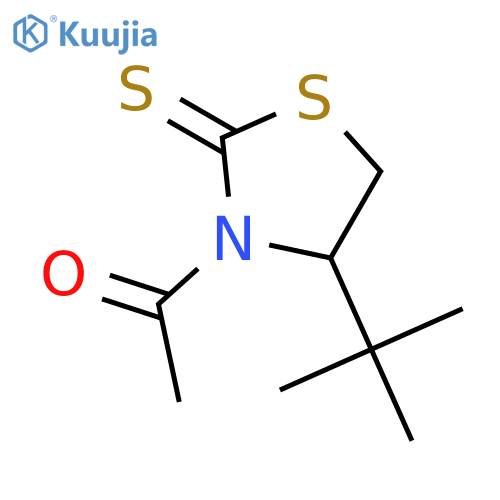 2-Thiazolidinethione, 3-acetyl-4-(1,1-dimethylethyl)-, (4S)- structure