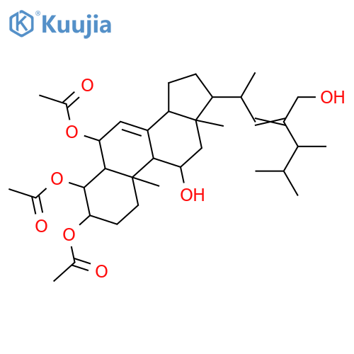 23-(Hydroxymethyl)ergosta-7,22-diene-3,4,6,11-tetrol; (3β,4β,5α,6α,11α,22Z,24ξ)-form, 3,4,6-Tri-Ac structure