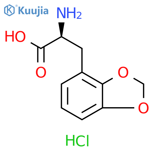(S)-2-Amino-3-(benzo[d][1,3]dioxol-4-yl)propanoic acid hydrochloride structure