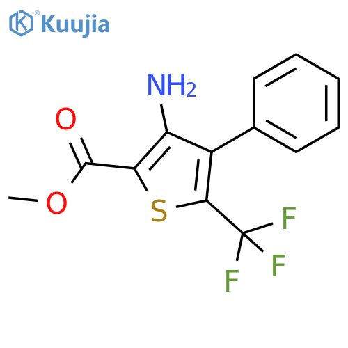 Methyl 3-Amino-4-phenyl-5-(trifluoromethyl)thiophene-2-carboxylate structure