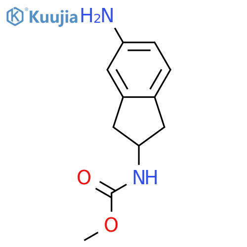 Carbamic acid, [(2R)-5-amino-2,3-dihydro-1H-inden-2-yl]-, methyl ester structure