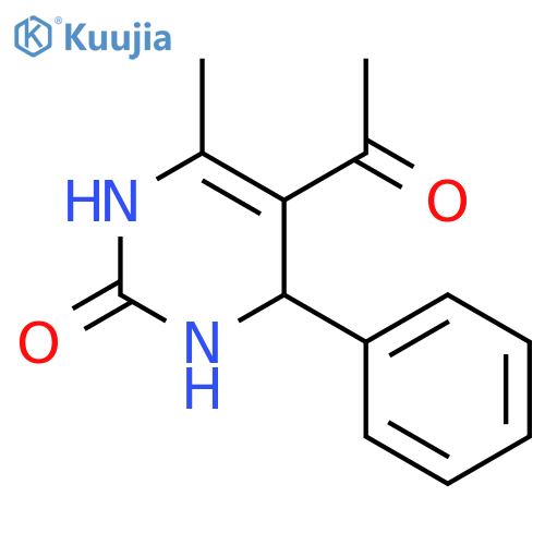 5-Acetyl-6-methyl-4-phenyl-3,4-dihydro-1H-pyrimidin-2-one structure