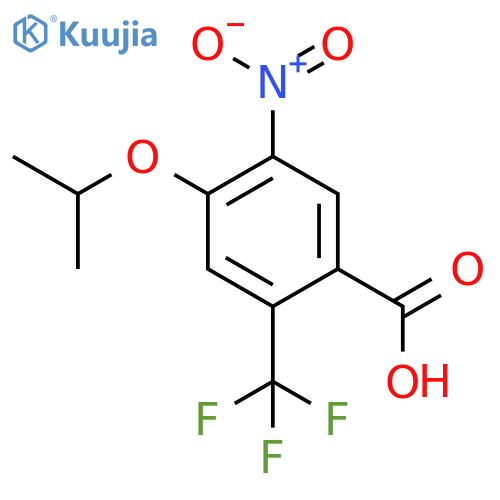Benzoic acid, 4-(1-methylethoxy)-5-nitro-2-(trifluoromethyl)- structure