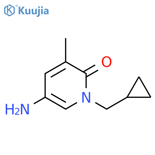 2(1H)-Pyridinone, 5-amino-1-(cyclopropylmethyl)-3-methyl- structure