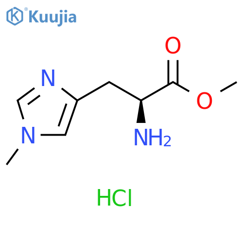 L-Histidine, 1-methyl-, methyl ester, hydrochloride (1:1) structure