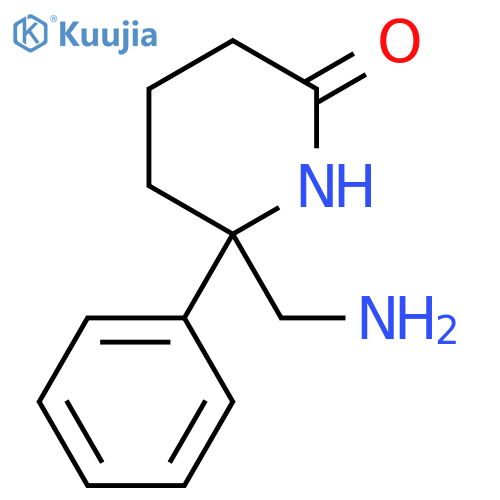 6-(Aminomethyl)-6-phenylpiperidin-2-one structure