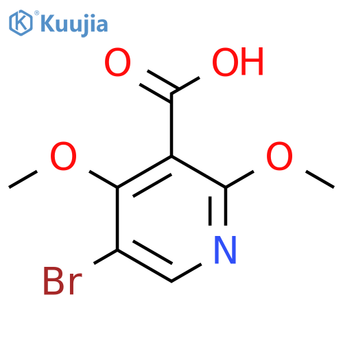 5-Bromo-2,4-dimethoxypyridine-3-carboxylic acid structure